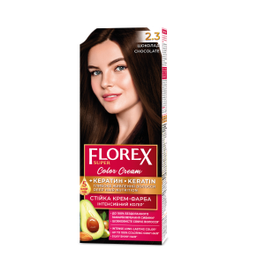 Patvarūs plaukų dažai "FLOREX"  2.3 (šokoladas)